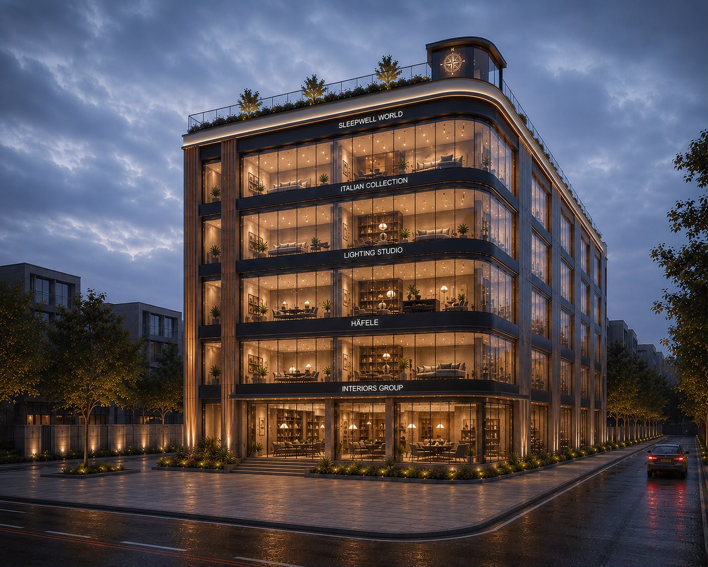 Commercial five-floor building project at ECIL, Moula Ali